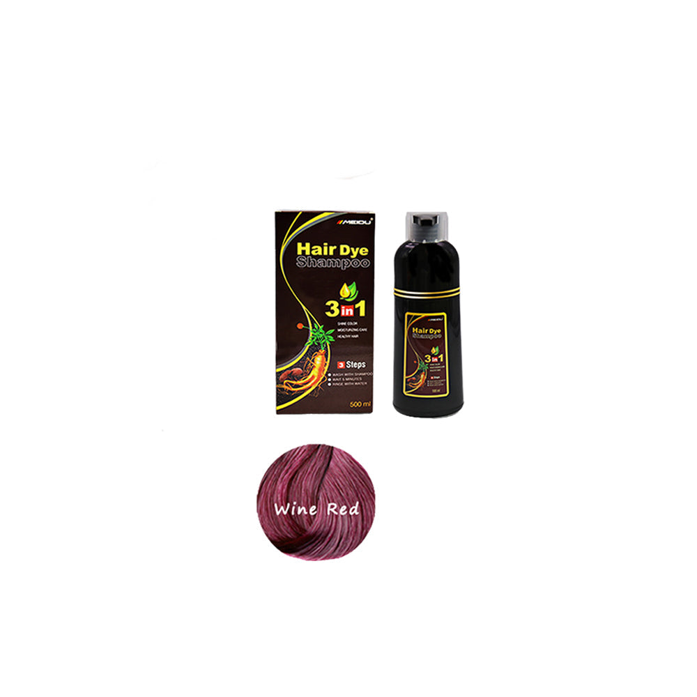 Hair Dye Shampoo Dark Wine Red