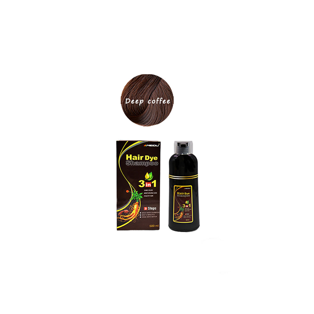 Hair Dye Shampoo Dark Brown Coffee